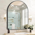 FORBATH Arched Mirror 36x48 Inch, Bathroom Mirror Wall Mounted Modern Black by FORBATH
