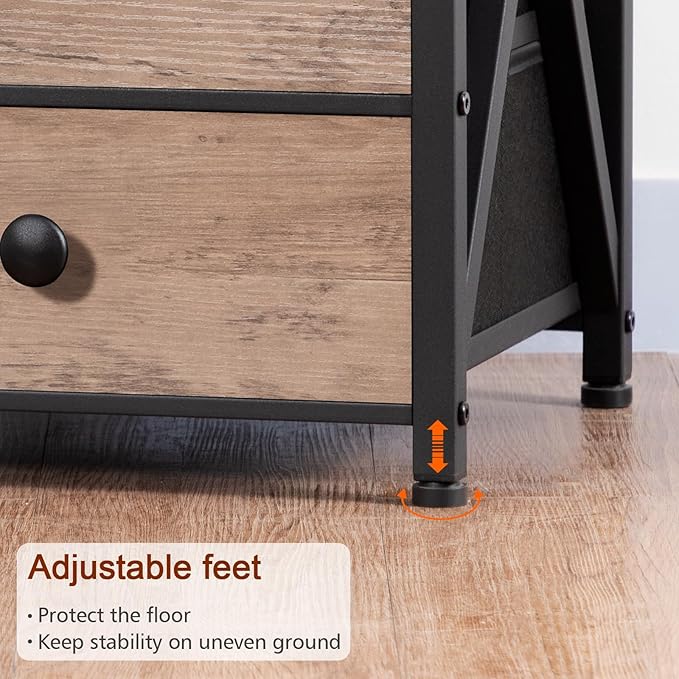 AMHANCIBLE Night Stand Set 2, LED Nightstand - Image 9