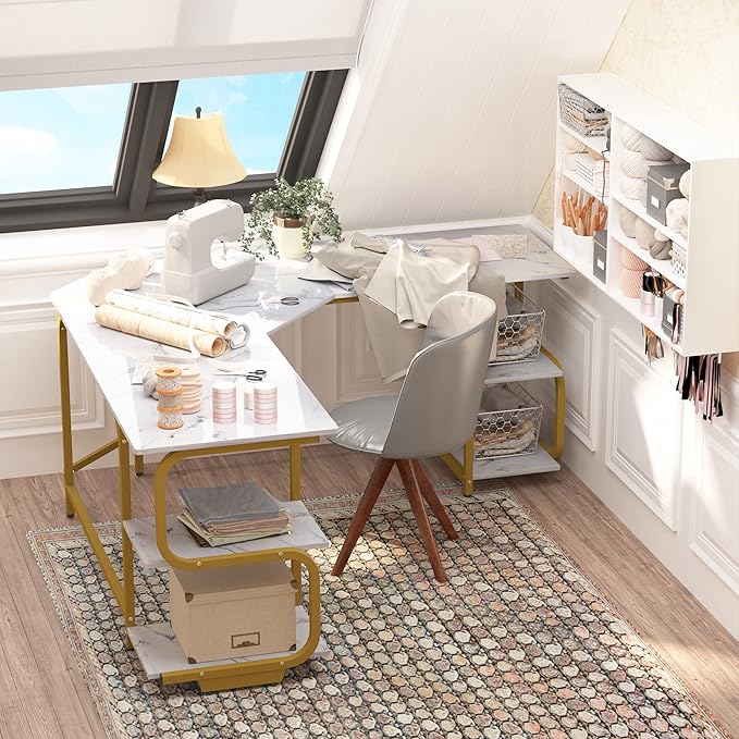 Teraves Modern L Shaped Desk - Image 2