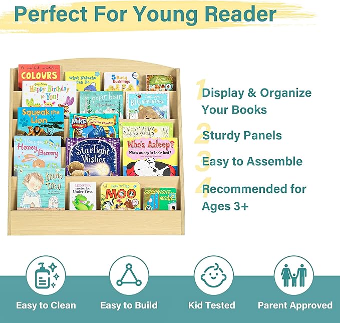 TOETOL 5-Tier Kids Bookshelf - Image 5