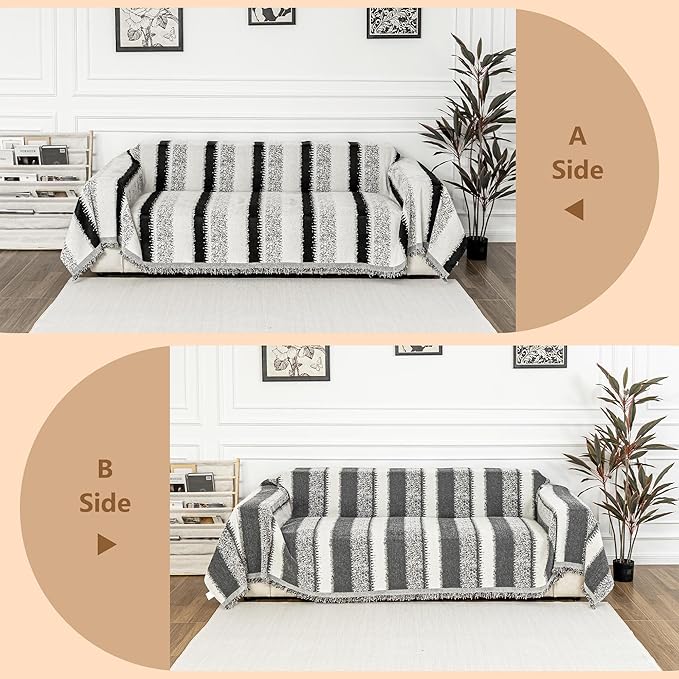 MYSKY HOME Sofa Covers for Sectional Sofa, Couch Cover for Dogs, Throw Couch - Image 3