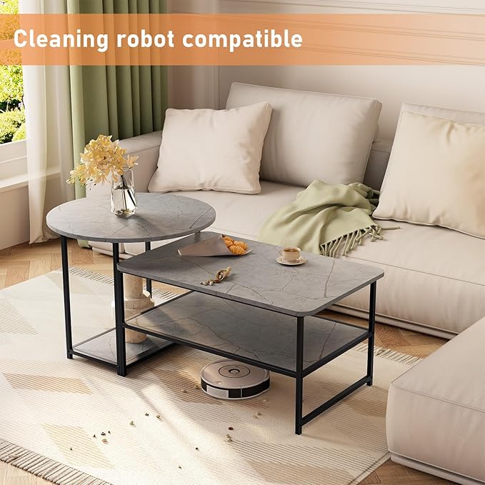 WOHOMO Coffee Table, Modern Style Coffee Tables - Image 4