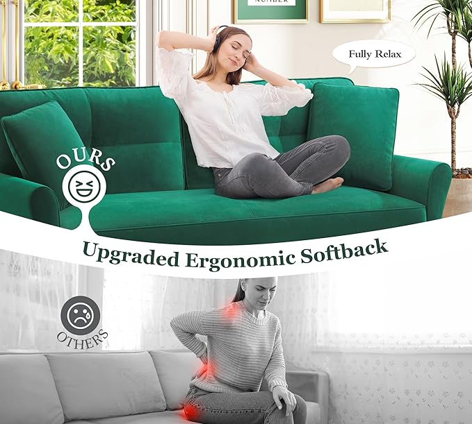 69" Small Sofa, Soft Small Couch - Image 7