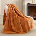 Amélie Home Luxury Striped Faux Fur Throw Blanket by Am%C3%A9lieHome