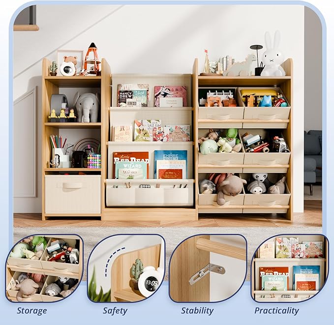 Kids Toy Book Storage Organizer - Image 4