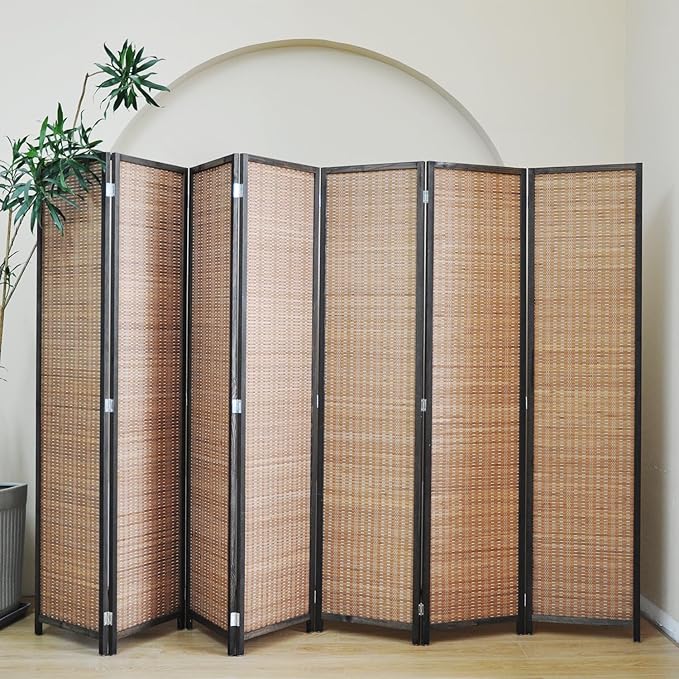7 Panel Bamboo Room Divider - Image 3