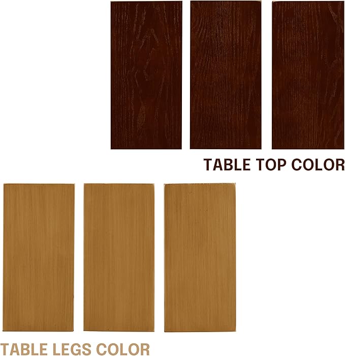 NTC 40 Inch Tribase Boho Wooden Round Coffee Table - Image 8