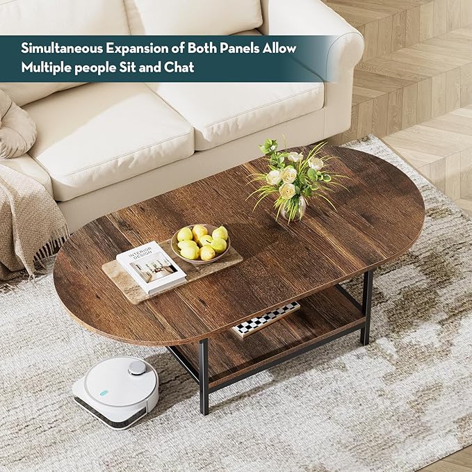 SAYGOER Folding Coffee Table for Living Room, Small Coffee Tables - Image 8