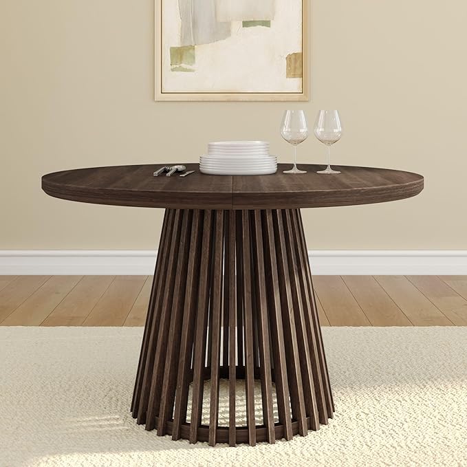 Plank+Beam Lido Round Dining Table, Minimalist Kitchen Table - Image 2