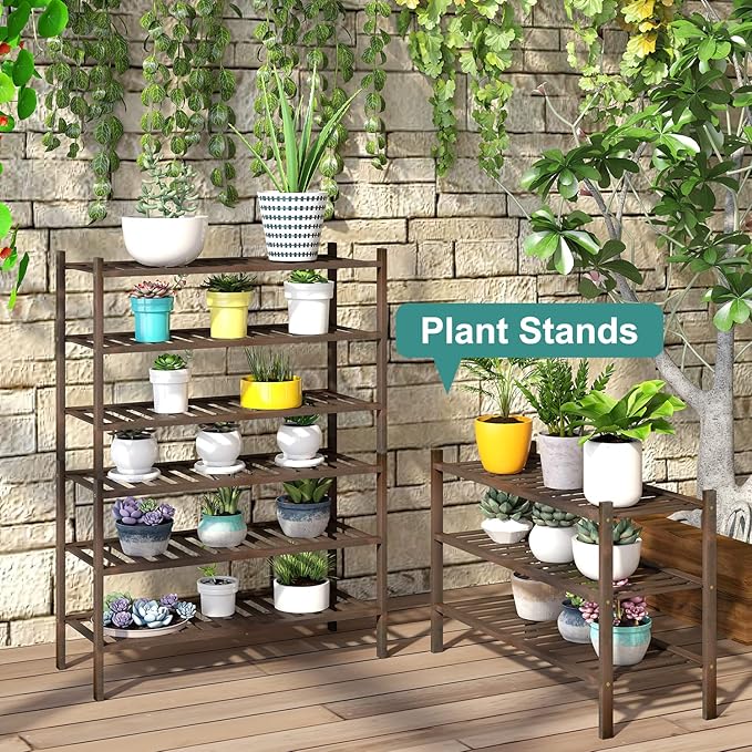 Shoe Rack for Closet, 3-Tier Bamboo Wood Shoe Racks, Stackable | Beautiful | - Image 7