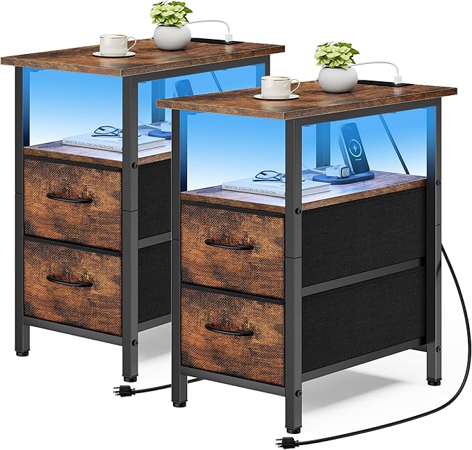Vagusicc Set of 2 Nightstand by Vagusicc