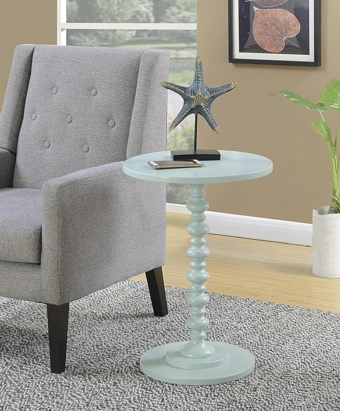 Convenience Concepts Palm Beach Spindle 17.75" Traditional Round End Living Room - Image 2