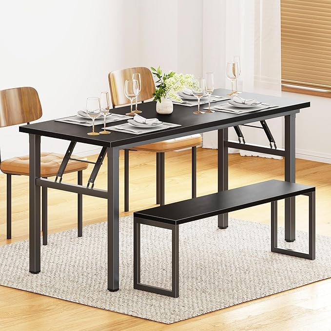 DlandHome Computer Desk 62 inches Office Desk Computer Table Study Writing Desk - Image 7