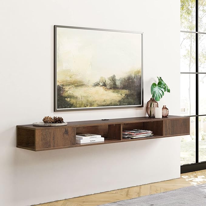 WAMPAT TV Stand with LED Lights - Image 2