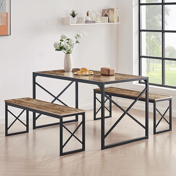 VECELO Kitchen Dining Table Set by VECELO
