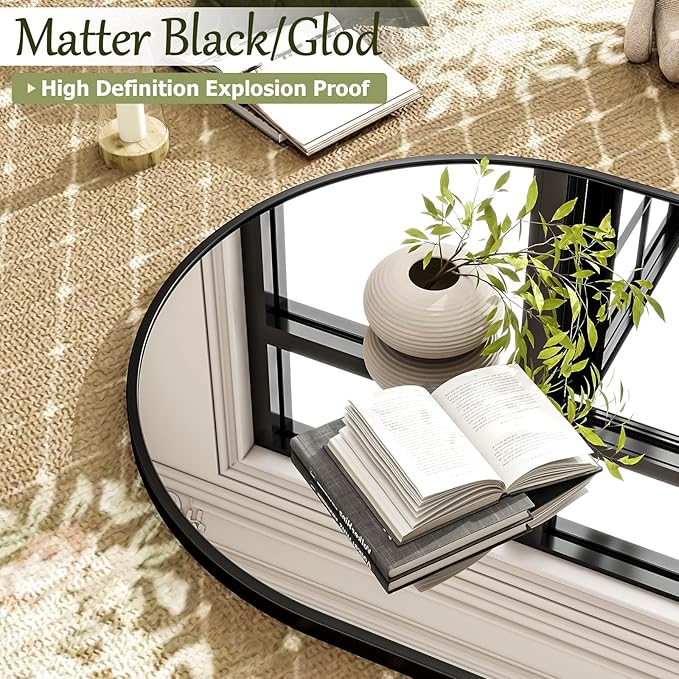 30x38 Inch Arched Bathroom Mirror - Image 6