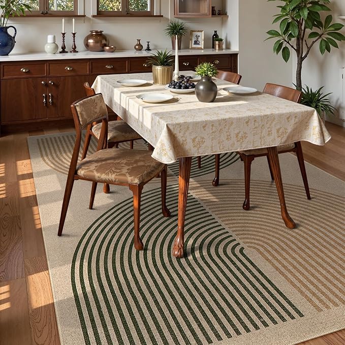 Lahome Modern Rainbow Easy Jute Rug, 8x10 Living Room Rug Indoor Outdoor Patio - Image 6