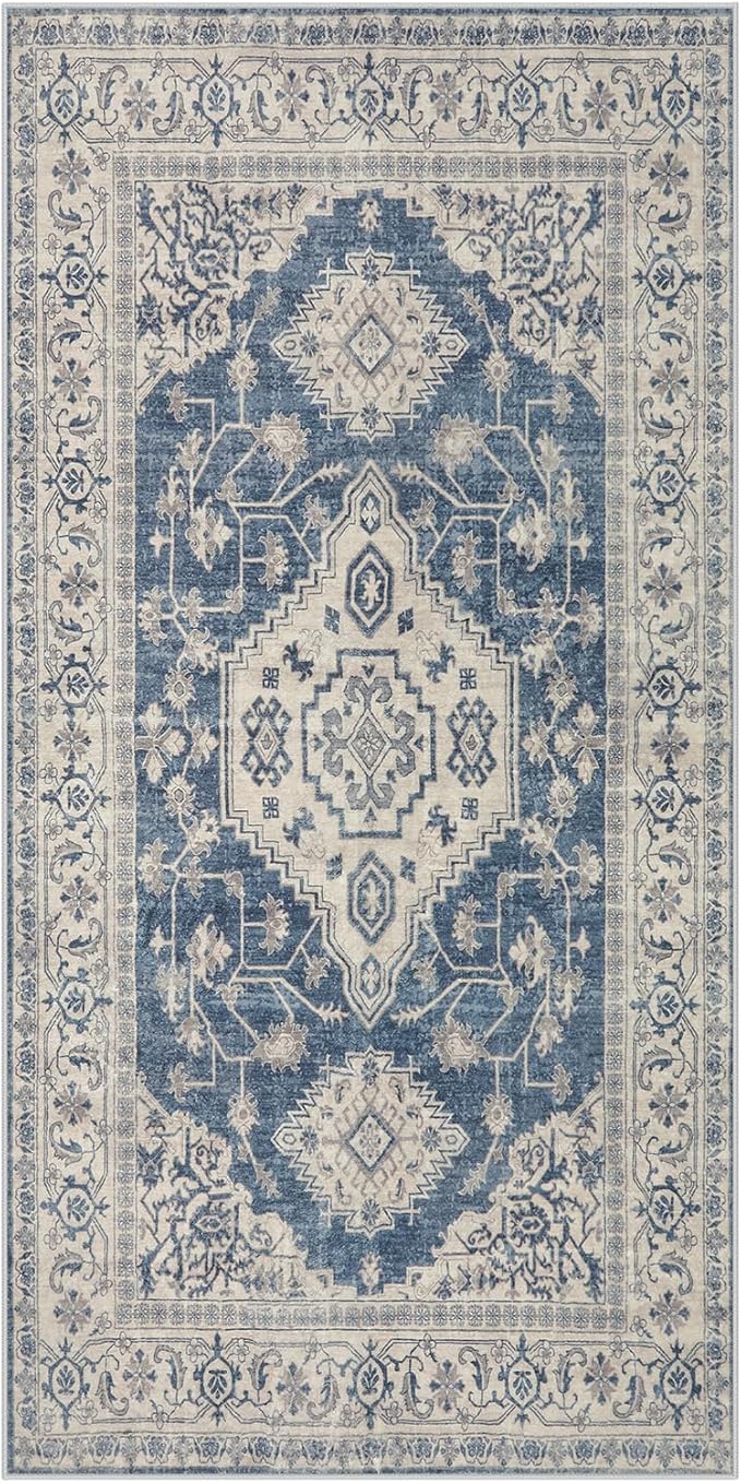 Lahome Oriental Small Area Rug, 2x4 Washable Entryway Rug Non-Slip Ultra-Thin - Image 8