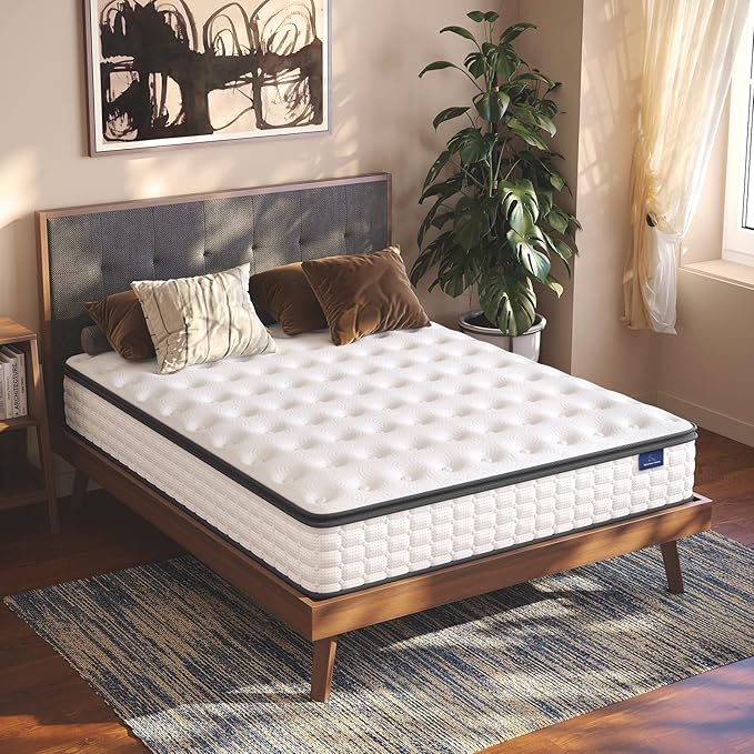 Vesgantti Full Size Mattress, 10 Inch Hybrid Full Mattress in a Box, Pillow Top - Image 2
