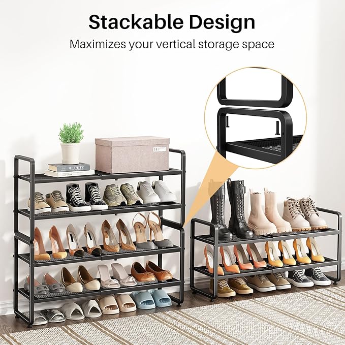 Shoe Rack - Expandable Shoe Organizer - Image 6