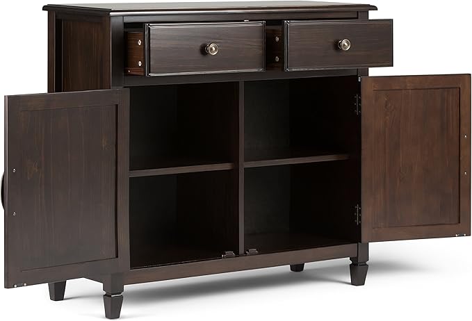 SIMPLIHOME Connaught SOLID WOOD 40 Inch Wide Traditional Entryway Storage - Image 4