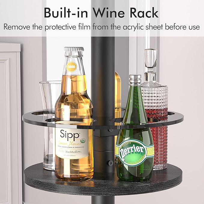 VECELO 36” High Top Bar Table, Sturdy Frame - Image 5