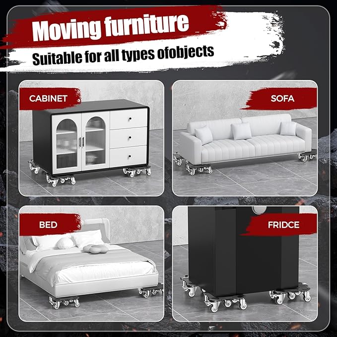 Furniture Dolly & Movers 4-Pack 3000lbs - Image 7