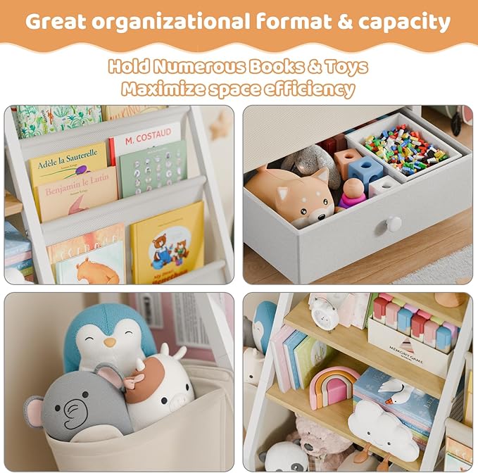 Kids Bookshelf and Toy Storage - Image 3