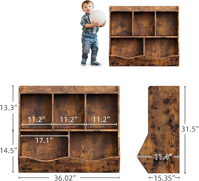 IDEALHOUSE Toy Bookshelf and Bookcase, - Image 3
