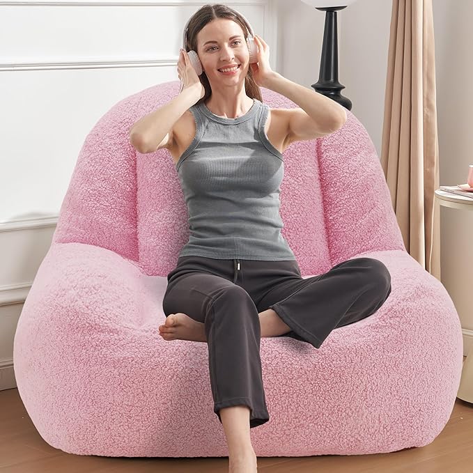 Homguava Bean Bag Chairs for Adults, Giant Beanbag Couch Adult Bean Bag Chair - Image 4
