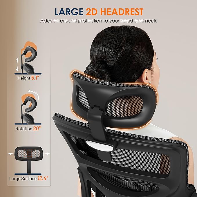 GABRYLLY Ergonomic Office Chair, High-Back Desk Chairs - Image 7