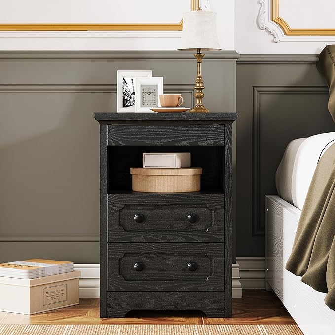 LIKIMIO Night Stand, Modern Bedside Table - Image 9