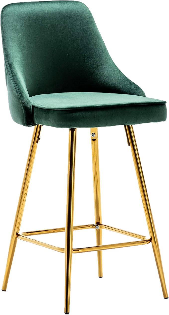 BTEXPERT Set of 2 Pack, upholstered Dining Bar Chairs Footrest High Back - Image 5