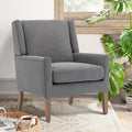 COLAMY Modern Wingback Living Room Chair, Upholstered Fabric Accent Armchair by COLAMYINC