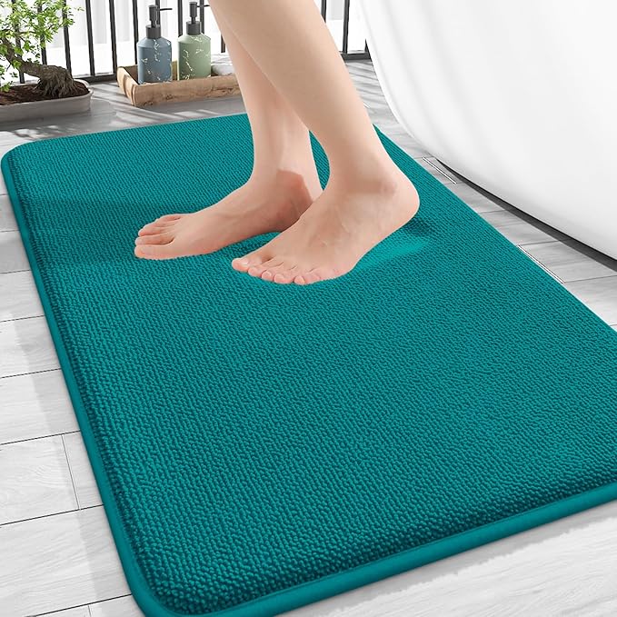 OLANLY Thick Memory Foam Bath Mat Rug 30x20, Extra Soft Absorbent Bathroom Rug by OLANLY