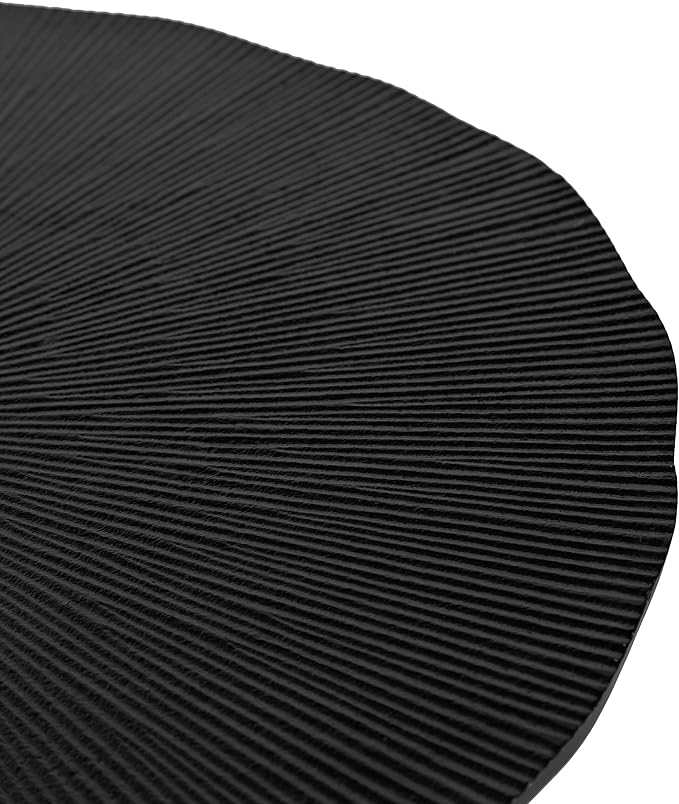 Kate and Laurel Sancia Modern Round Side Table, Sand Casted Aluminum Bedside - Image 6