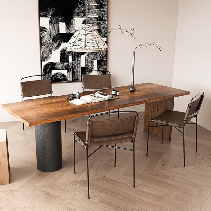 Mid-Century Modern Dining Chairs Set of 2, High-End Stylish Kitchen Restaurant - Image 3