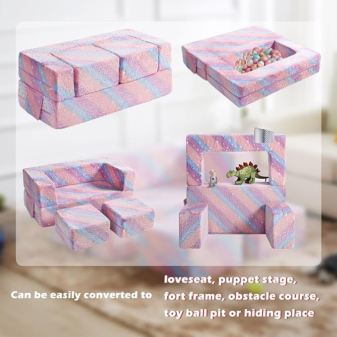 Kids Couch, Glow in The Dark Modular Explore Sofa - Image 7
