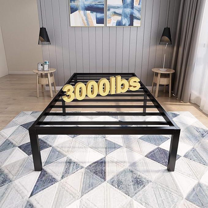 45MinST 18 Inch Platform Bed Frame/Easy Assembly Mattress Foundation / 3000lbs by 45MinST