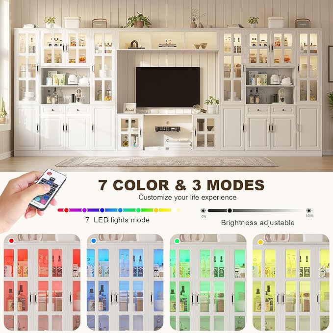 4-Piece Wall Unit TV Stand - Image 3