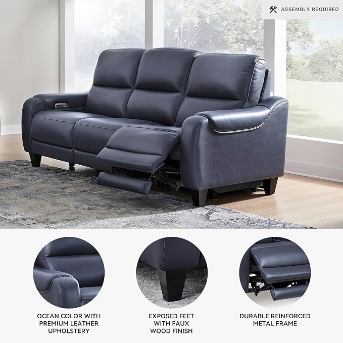 Signature Design by Ashley Mercomatic Contemporary Leather Match Wall Hugger - Image 4