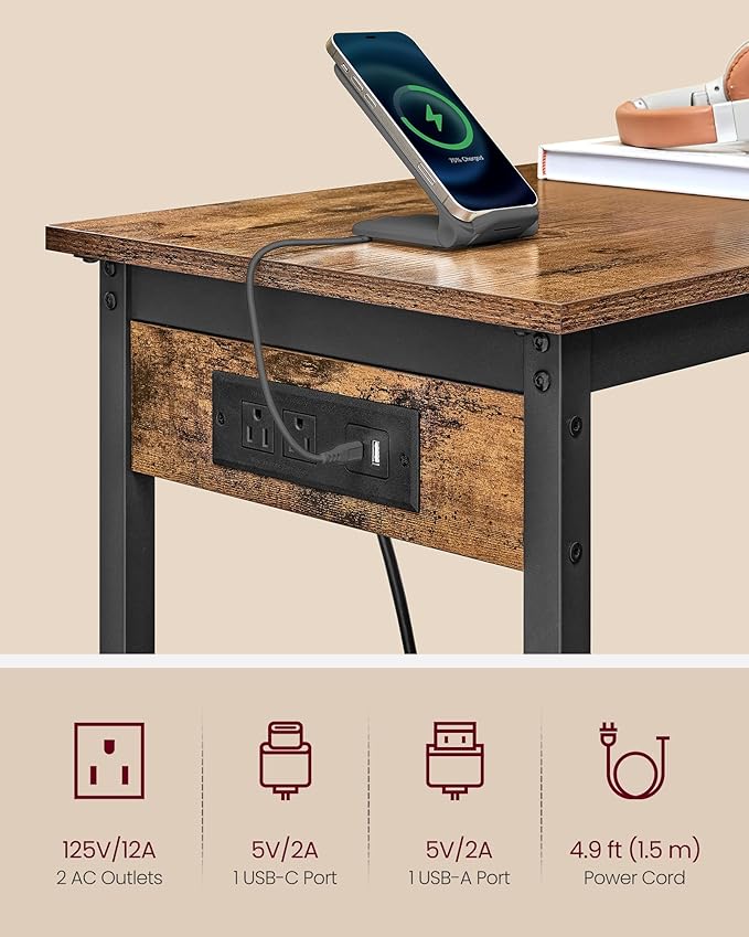 VASAGLE Bar Table, Narrow Long Kitchen Dining Table - Image 6