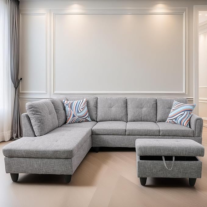 L Shaped Sectional Couches for Living Room, Modern Modular Sectional Sofa - Image 6