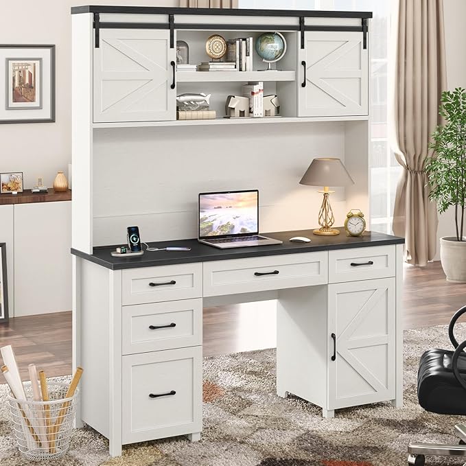 67''H Farmhouse Executive Desk - Image 7