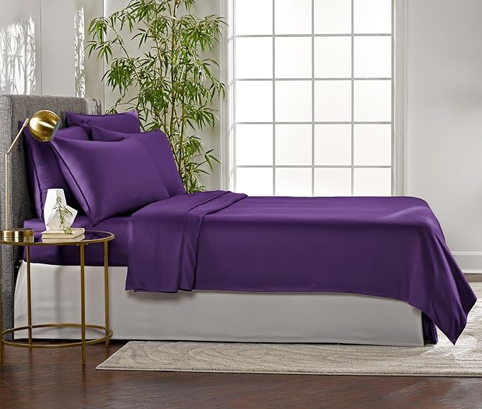 King Sheets by Pure Bamboo, Genuine 100% Organic Viscose Derived from Bamboo - Image 4