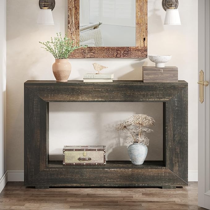 Tribesigns Farmhouse Console Table, 47 Inches Entryway Console Table - Image 5