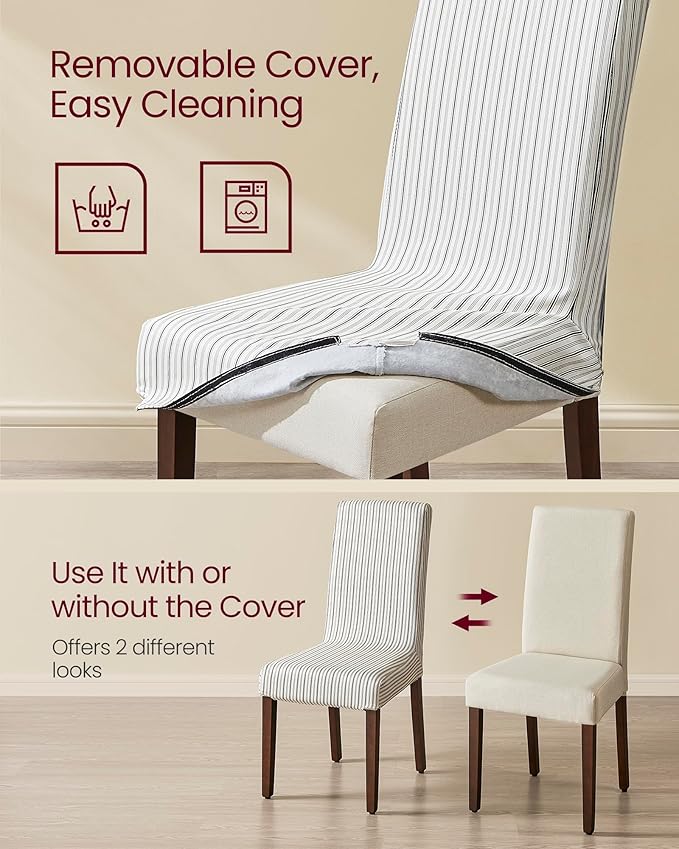 VASAGLE Dining Chairs, Parsons Chairs - Image 3