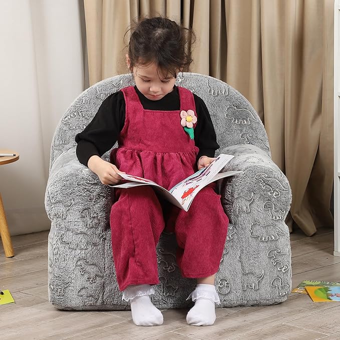 Dinosaur Glow in The Dark Kids Sofa - Image 2