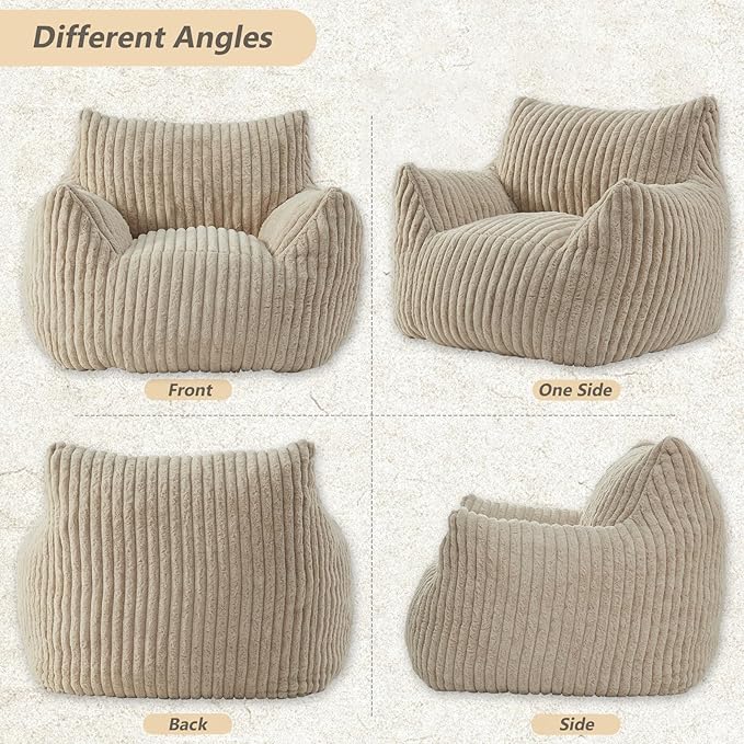 Giant Bean Bag Chairs for Adults Teens, Large Bean Bag Sofa Chairs - Image 8