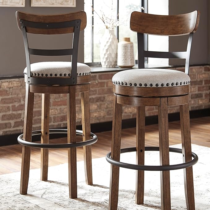 Signature Design by Ashley Valebeck 30" Farmhouse Pub Height Barstool - Image 2